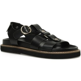 Resim Nine West Hermon 5fx Siyah Kadın Kalın Taban Sandalet 000000000101944629 Siyah 