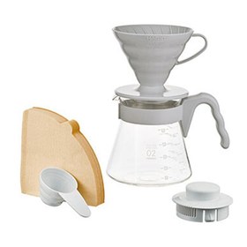 Resim Hario VCSD-02-PGR V60 Kahve Demleme Seti, Açık Gri 