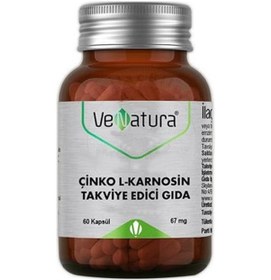 Resim Venatura Çinko L-Karnosin 67mg 60 Kapsül 