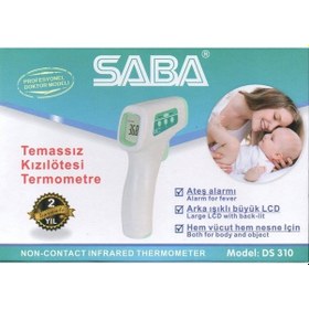 Resim Saba DS-310 İthal Termometre Temassız Kızılöteli Ateş Ölçer 