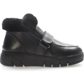 Resim Hakiki Deri Kürklü Kadın Klasik Bot 916KZA3700 