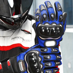 Resim HEROBIKER Unisex Yazlık Nefes Alabilir Motosiklet Eldiveni, Dokunmatik Parmaklar, Ayarlanabilir Bilek Kapatma, Mavi (M-XXL Bedenler), Açık Hava ve Günlük Kullanım İçin, Tutuşu Artırıcı Tasarım, Dokunmatik Uyumlu, Dayanıklı Eldivenler, Dokunmatik Eldivenler, Günlük Kullanıcılara Uygun 
