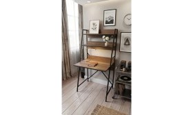 Resim Sofmina Raflı Çalışma Masası 60X150 - Bilgisayar Ofis Ders Masası Oyuncu Masası 