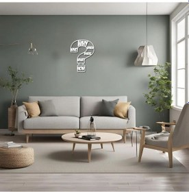 Resim Sanatsal Metal Tablo Soru İşareti Questıon Mark Metal Duvar Tablosu Pop Art 