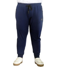 Resim Mode Xl Büyük Beden Eşofman Altı Darpaça Zippered 22501 Indigo 