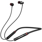 Resim Jeemson Lenovo He05x Siyah Boyun Bağlı Spor Bluetooth Kulaklık - Bt5.0, 5-6 Saat Kullanim Süresi, 10mm Hoparlör 