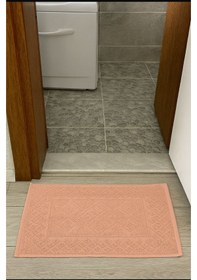 Resim 50 X 70 Ebatında %100 Pamuklu Ayak Havlusu Kiremit Turuncusu 