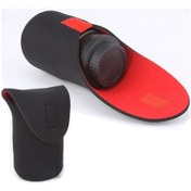 Resim Slr Kamera Lens Paketi Kalınlaşma Darbeye Dayanıklı Neopren Lens Saklama Çantası Yapışkan Kesinti, Çap: 100mm, Yükseklik: 185mm 