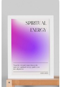 Resim Spiritual Energy Çerçeveli Tablo Aura 003 Enerji Renkleri - Ruhsal Enerji 