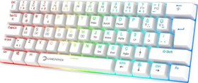 Resim Gamepower Lyra 60M RGB TKL Red Switch Kablolu Klavye - Beyaz 