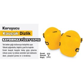 Resim Sgs Körüklü Kauçuk Dizlik 1 Çift 