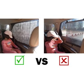 Resim Perisfer 1 Adet Fix-it Universal Oto Perde Yan Cam Güneşlik - Ekstra Geniş Pratik Yolcu Perdesi 