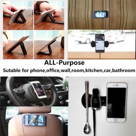 Resim Nano Kaydirmaz Güçlü Yapişkanli Telefon Tutucu 2li white 