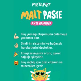 Resim Metapet Tüy Yumağı Önleyici Kedi Maltı, Kediler Için Anti Hairball Macun Paste, Mamasına Hair Ball 