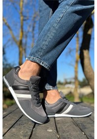 Resim Unisex Airfile İnce Taban Spor Ayakkabı Füme-siyah-fume Füme 