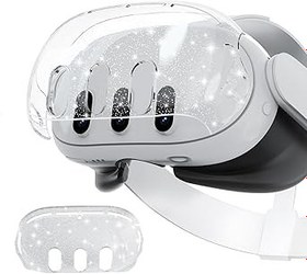 Resim Qoosea Meta Quest 3 için kılıf VR kabuk kapak Oculus Quest 3 Anti Scratch Anti toz Anti şok aksesuarları su geçirmez Quest 3 kulaklıklar 