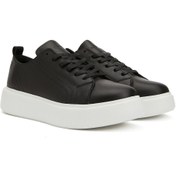 Resim Network Siyah Kadın Deri Sneaker 