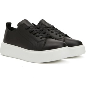 Resim Network Siyah Kadın Deri Sneaker 