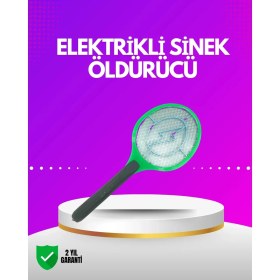 Resim Renklime Iç ve Dış Mekan Elektrikli Sinek Öldürücü | Hafif ve Ergonomik Tasarım 