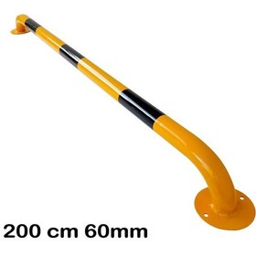 Resim 60 Lık Araç Stoperi Otopark Araç Bariyeri Lastik Sonlandırma Demiri Üretimi 200 Cm Ø60mm 2mm 