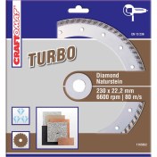 Resim Craftomat 115 mm Elmas Kesme Diski Kahve Doğaltaş 