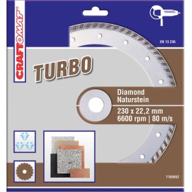 Resim Craftomat 115 mm Elmas Kesme Diski Kahve Doğaltaş 