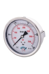 Resim SCOTT Ø 40 mm Gliserinli Tip Manometre 1/8'' Arkadan Bağlantılı Panotip304 Inox Pirinç ( 0 .....116Bar ) 