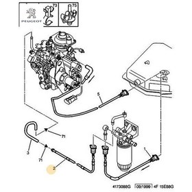 Resim Yakit Depo Borusu Peugeot 1579.t8 