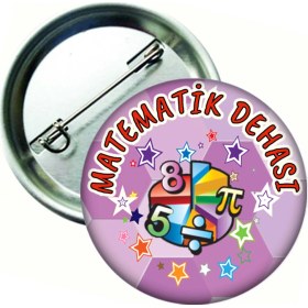 Resim Hediye Panayırı Matematik Dehası Rozeti (20 Adet) 