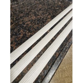 Resim Parke Eşik Çıtası Kendinden Yapışkanlı Beyaz Meşe Renkli Alüminyum Profil 90 Cm/3 Adet. 