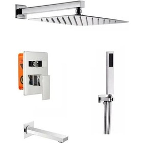 Resim Sam Siena Gömme Ankastre Duş Seti-Krom 