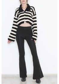 Resim Buyers Butik - İspanyol Paça Tayt Siyah1 - 9279.1098. 001 