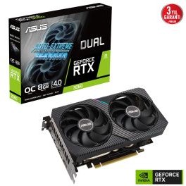 Resim Asus DUAL GeForce RTX 3060 OC Edition 8GB GDDR6 128 Bit Ekran Kartı 