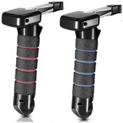 Resim 2 Parça Araç Destek Kolu, Otomotiv Kapı Yardım Kolları, Yaşlılar İçin Çoğu Araba İçin Cam Kırıcılı Araç Yardım Kolları - Siyah 