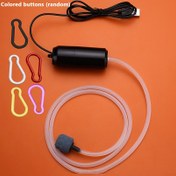 Resim 1 adet Taşınabilir Mini Oksijen Pompası, Balık Tankı için USB Hava Pompası, Açık Hava Avcılığı ve Balıkçılık Ekipmanları, PVC Malzeme, Pil Dahil Değil, Siyah 