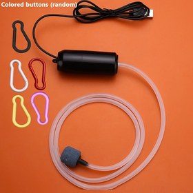 Resim 1 adet Taşınabilir Mini Oksijen Pompası, Balık Tankı için USB Hava Pompası, Açık Hava Avcılığı ve Balıkçılık Ekipmanları, PVC Malzeme, Pil Dahil Değil, Siyah 