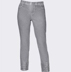 Resim Bulalgiy Kadın Gri Payetli Pantolon - Bga158398 Gri 