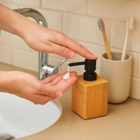 Resim Büyük Ahşap Sıvı Sabunluk Diğer 