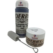 Resim Derby Gri Oto Döşeme Boyası ve Gri Deri Tamir Macunu 