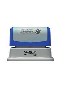 Resim Maxor-flash Kaşe K-34 / Şirket Kaşesi / Acil Kaşe Mavi 