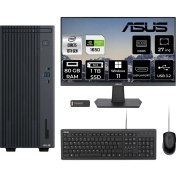 Resim Asus Expertcenter P500 Mini Tower Intel Core I5 13420H 80GB 1tb SSD GTX1650/4GB 27" Fhd Monitör W11P Masaüstü Bilgisayar & Per4 USB Bellek P500I58512B0DMNT2428 