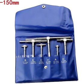 Resim Konesam 8-150mm Çap Aralığı Genişletilebilir İç Çap Ölçer, Yuvarlak Uçlu Delik Ölçme Aleti, Dayanıklı Malzeme, Profesyonel Kullanim Altı Parça Seti 