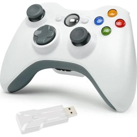 Resim Tialating 1pc-Wh-Gamepad Xbox 360 Kablosuz Titreşim Joystick Microsoft Pc Konsolu Için Windows 7 8 10 Oyun Denetleyicisi Ile Uyumlu (Yurt Dışından) 