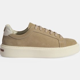 Resim Desa Kadın Bej Bağcıklı Süet Sneaker 