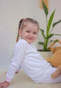 Resim Mini Ropa Kız Bebek Çocuk Pijama Takımı 0 - 6 Yaş Pembe Yıldızlı 