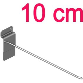 Resim 100 Adet 10 Cm Kanallı Pano Kancası, Aksesuar Ve Bijuteri Kancası Metal 
