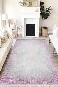 Resim Doku Westa Kaymaz Tabanlı Yıkanabilir Antibakteriyel Dijital Baskı Doku Halı Kilim, DK-5042C-WST-100X350 