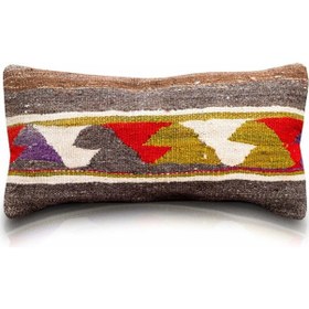 Resim Vintage Kilimli Yastık Kılıfı Pllwrec2459 - 30x60 
