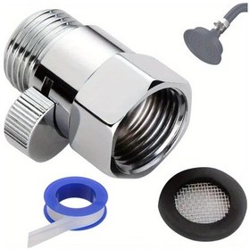 Resim Willowhaven Gümüş 1 Adet Pirinç Duş Başlığı Vana Kolu G1/2 Akış Basınç Regülatörü 