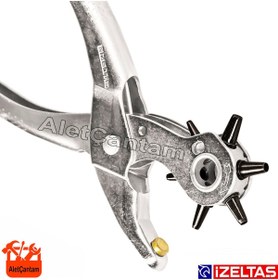 Resim İzeltaş Delik Zımba Kemer Delme Pensesi Delici Zımba 